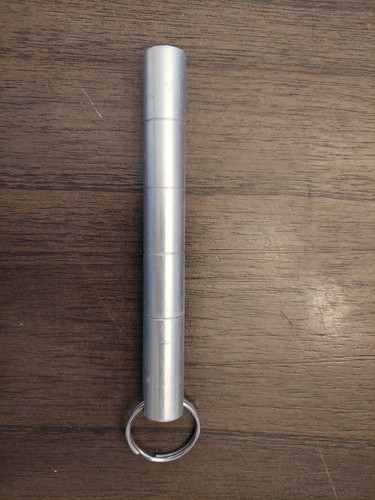 Mini Flat Baton Keychain Key Ring For Martial Arts