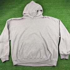 Vintage Blank Russell Athletic Hoodie Men's XL Sweatshirt Gray 90s