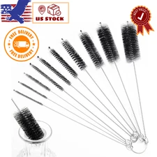 Straw Cleaner Brush,10PCS 8.2 Inch Nylon Tube Brush Set, Bottle Cleaning Brushes