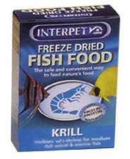 Interpet Fish Food Freeze Dried Krill Aquarium Fish & Turtle Treat High Protein
