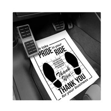 50 Pcs Car Paper Floor Mats 16 X 20 Inch Disposable Auto Carpet Protector