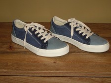 Taos Women's Plim Soul Blue Multi Canvas Lace-Up Sneaker Size 9.5 M