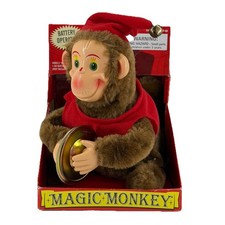 Westminster Magic Monkey Mechanical Plush Toy Clapping Cymbals NEW NIB
