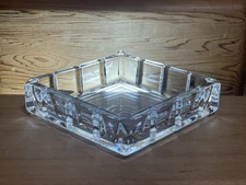 Vintage 1980's Collector's Avon 24% Lead Crystal Ashtray 3.3/4-inch/ FRANCE