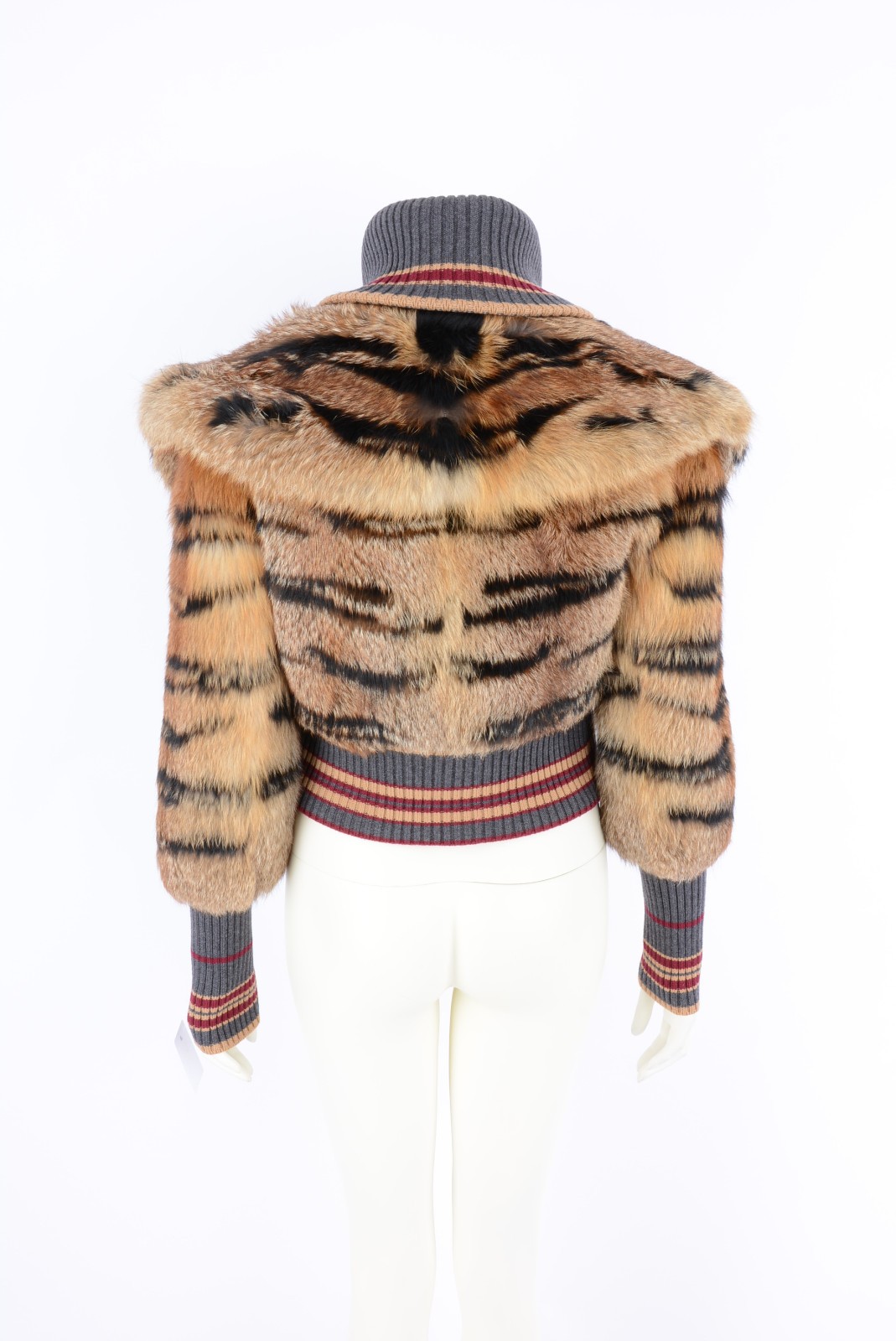 1314 Real MiuMiu Runway Fox Fur Jacket Genuine Luxury Vintage Soft Elegant New image 10