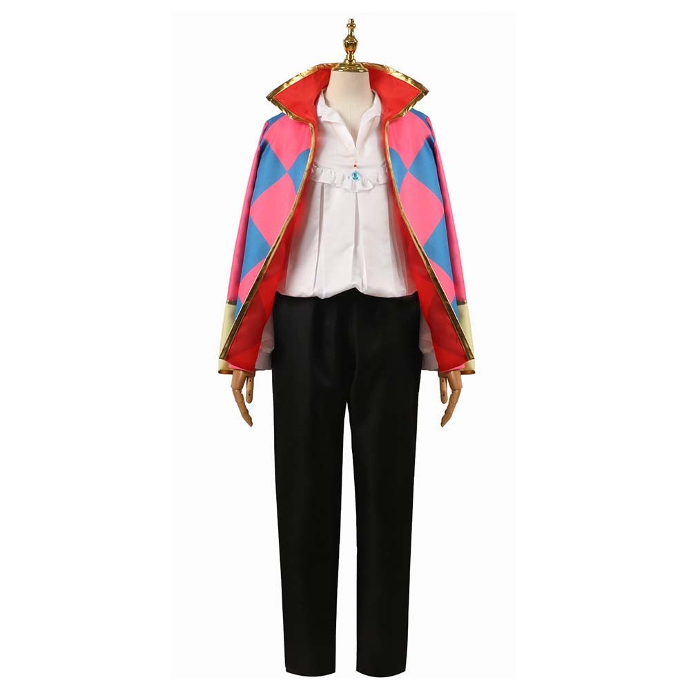 Howl's Moving Castle:Howl Cosplay Costume Halloween party Shirt+Pants fullSuits image 6