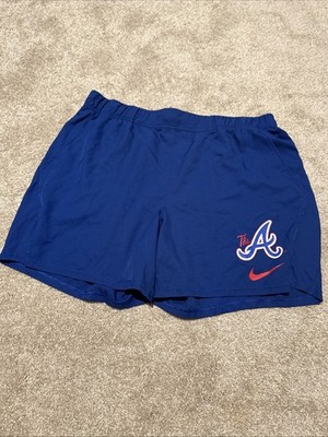 Nike MLB Atlanta Braves City Connect Woven Keep Swinging Shorts 2XL Hank Aaron