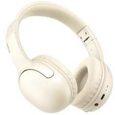 B-E5 Kids Wireless Bluetooth Headphones Foldable On Ear 40H Playtime Beige White