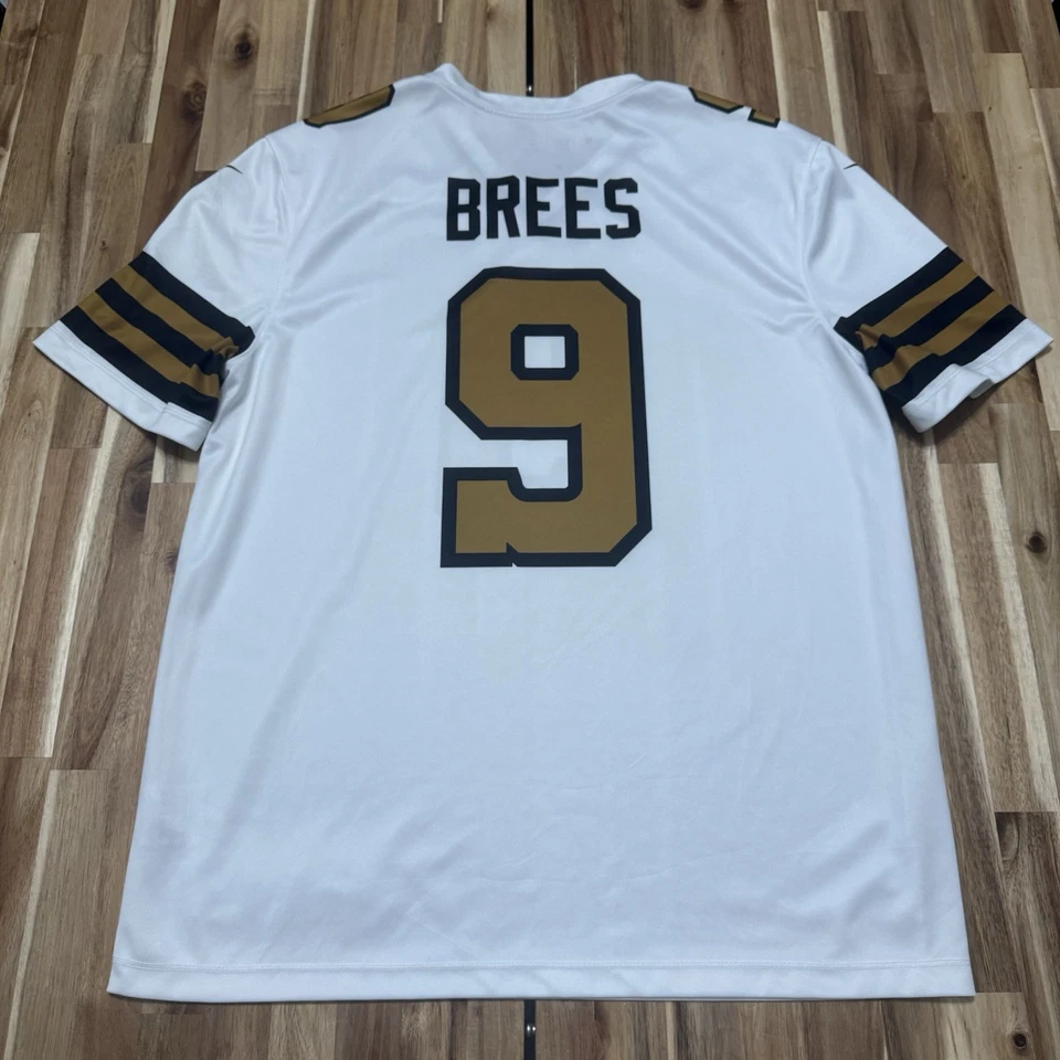 Drew Brees Jersey Mens L White Nike Color Rush New Orleans Saints NFL Football - Image 4 of 4