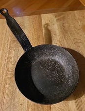 Antique Hand Forged Wrought Iron Skillet Frying Pan 5" Rustic  Blacksmith Made