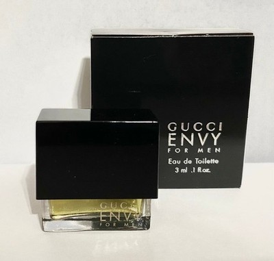 Mens Gucci Envy Cologne Eau de Toilette 3ml .1 oz Miniature Travel Mini Rare