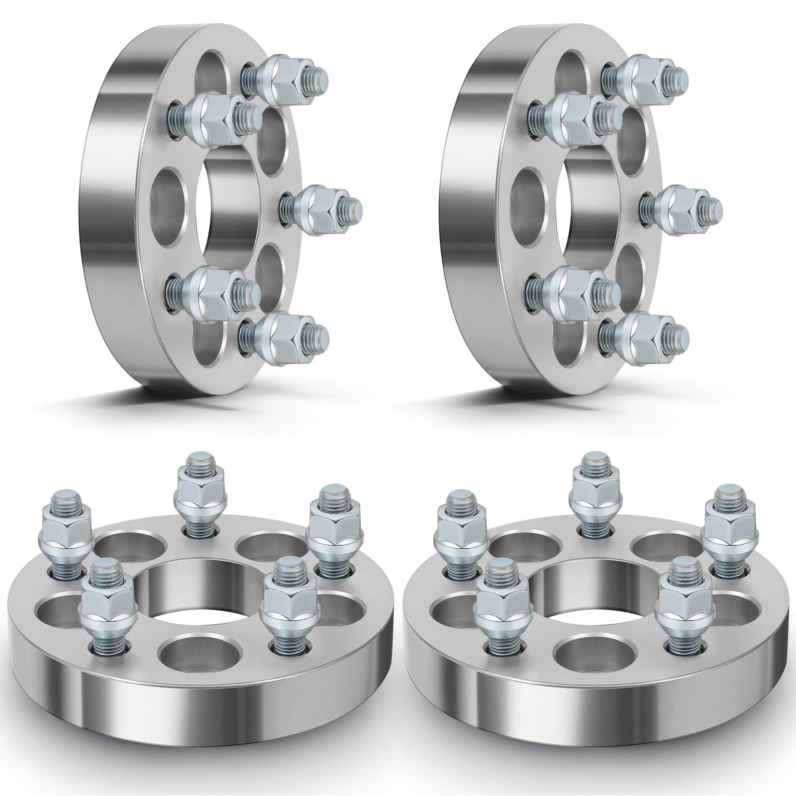 4PCS 5x100/5x112 Wheel Spacers 1 inch 12x1.5 Studs Forged for 6000 Acclaim Aries