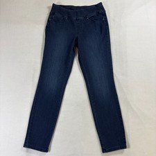 Pull On Skinny Stretch Jegging Jeans Womens Tag 10 Fits Like 29 X 28 Dark Wash