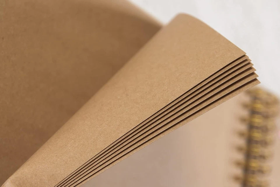 Álbum de fotos álbum de recortes hágalo usted mismo grande de 12,2 X 8,5 pulgadas 80 páginas chatarra de papel Kraft grueso Foto 3 de 4