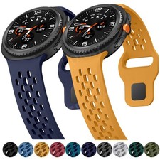 For Samsung Watch 8 40mm/44mm/Classic Sport Silicone Band Sport Breathable Strap