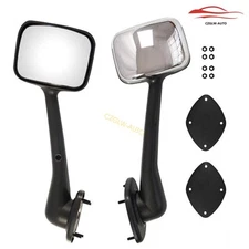 For 2008-2016 Freightliner Cascadia Hood Mirrors Chrome Manual LH+RH Side Pair
