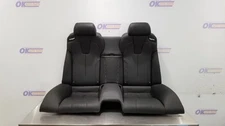 14 BMW M6 F13 COUPE COMPLETE REAR SEAT ASSEMBLY BLACK LEATHER