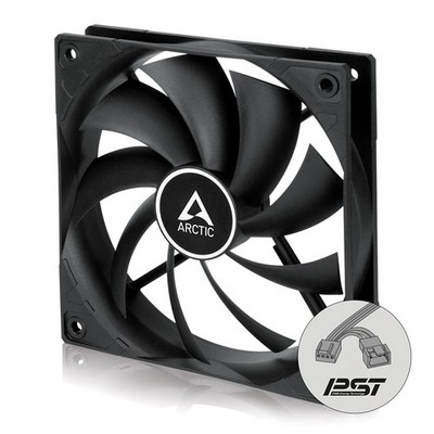 ARCTIC F12 PWM PST (Black) 120 mm PWM PST Case Fan quiet motor Computer PC