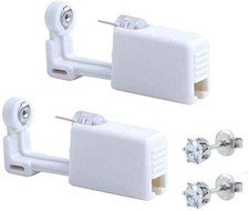 2 Pack Self Ear Piercing Gun Disposable Self Ear Piercing Kit Safety Earring