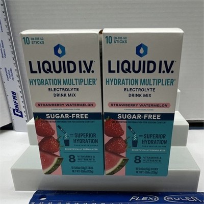 Liquid IV Hydration Multiplier Electrolyte Drink Mix Strawberry Watermelon 20 S 