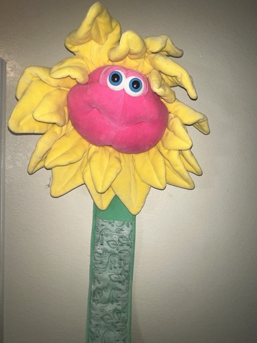 Childs 5' Growth Chart Funny Friends Sunflower Plush Height Measurement Vintage