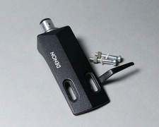 Denon PCL-4 Black Headshell Top Zustand für Plattenspieler aus Japan (4118)