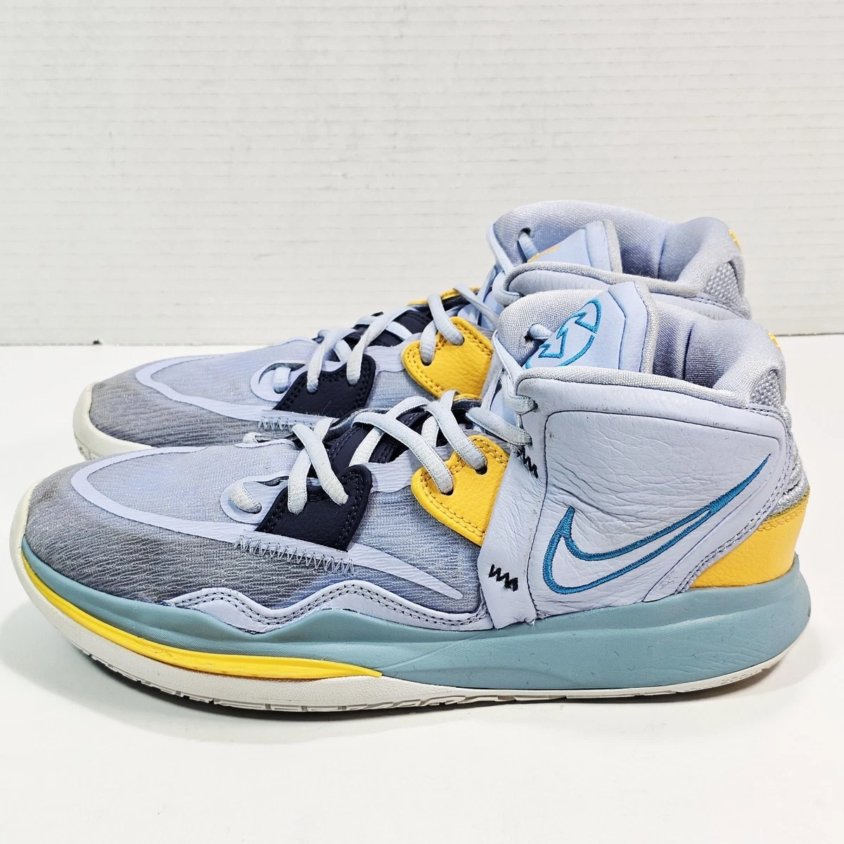 Nike Men’s 16 Marine Blue Yellow Kyrie Infinity Basketball Sneakers CZ0204-501 Nike Kyrie 8 Infinity Two Way Shoes - Mens Size 8 Blue  main image 2