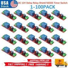 Lots Of DC 12V Delay Relay Shield NE555 Timer Switch Adjustable Module US Stock