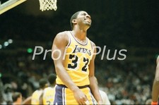 4/18/1985 Lakers NBA Playoffs Magic Johnson 35 mm Neg & 4x6 Print