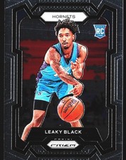 Leaky Black 2023-24 Panini Prizm Rookie RC Charlotte Hornets Card No.284
