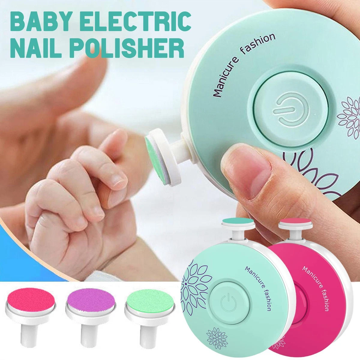 Baby Nail Care Trimmer Electric Kids Safe Nail Pedicure Clippers File Nail Care
