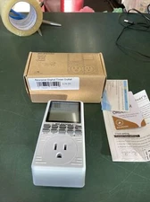 Digital Outlet Timer, NEARPOW Multifunctional Programmable Off-white, Black