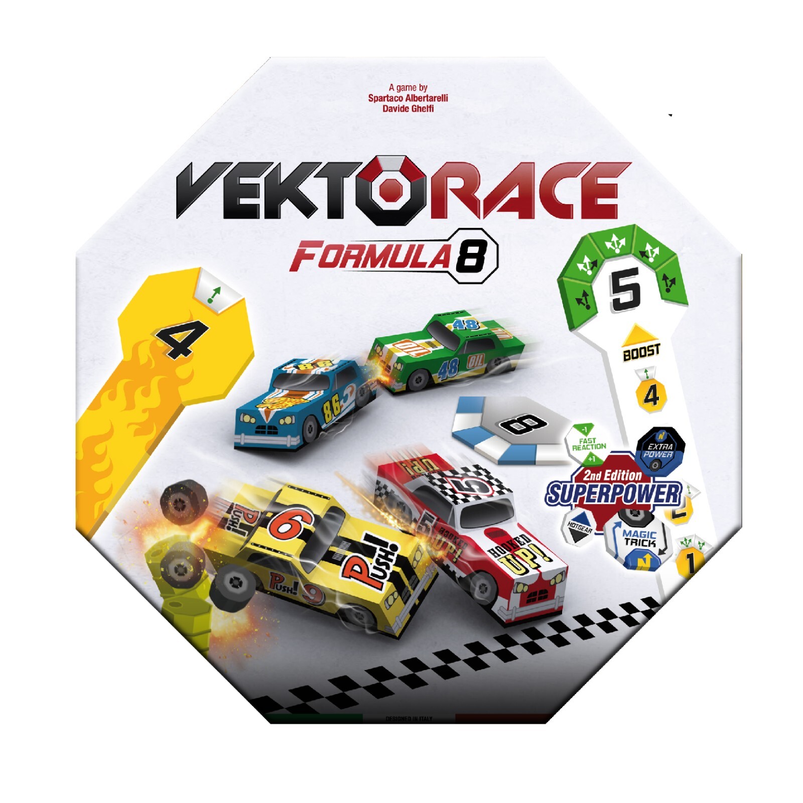 Vektorace de Kaleidos Games Jeu de Course pour Soirées Entre Amis