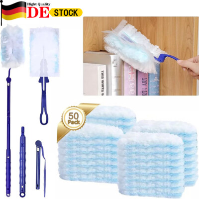 50 x Staubmagnet Ersatztücher Nachfüllpackung Für Swiffer Nachfüller Microfaser