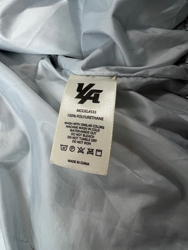 YOUNGLA Jacket Mens XL Gray Model 533 Hood Logo Puffer Athletic Active - Picture 8 of 12