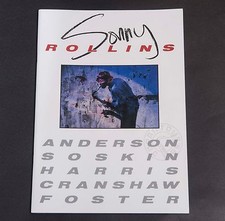 10 Sonny Rollins Japan Tour '88 Concert Program Book Al Foster Clifton Anderson