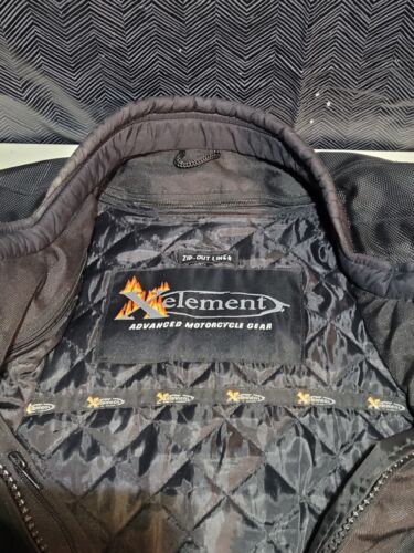 Xelement Motorcycle Gear Jacket Men Size M Zip Out Lining Vented - Picture 3 of 3