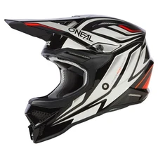 O'Neal 3 Series Off-Road Moto Helmet Vertical V.23 Black/White Large CLOSEOUT
