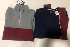 Lot of 2 Mens Under Armour UA Playback Fleece Sweatshirt Colorblock Size S