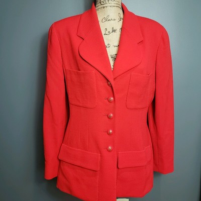 vintage red blazer