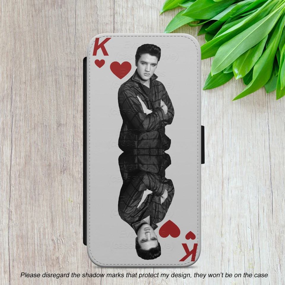 ELVIS PRESLEY FLIP CASE FOR IPHONE SAMSUNG GOOGLE KING GIFT WALLET PHONE COVER - Image 2 of 4