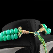 Collar De Mujer Con Cuentas De Esmeralda Verde Extraídas De Tierra De