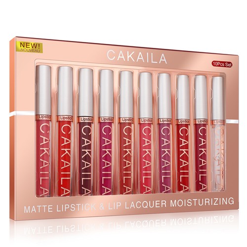 Lip Gloss Set Waterproof Cosmetic Gift Set Long Lasting Matte Beauty Lip Make up - Picture 43 of 66