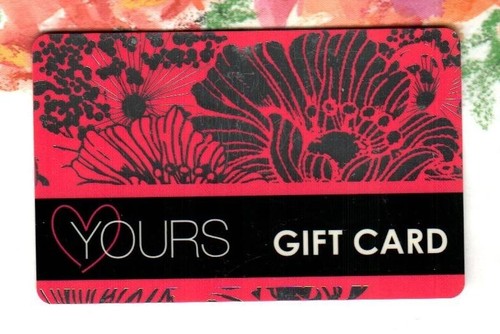 Yours Clothing ( UK ) Flowers Foil Gift Card ( $0 )