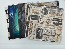 LARGE Stash of Various Scrapbook Papers, USED, Prima Marketing, Seasonal Themes