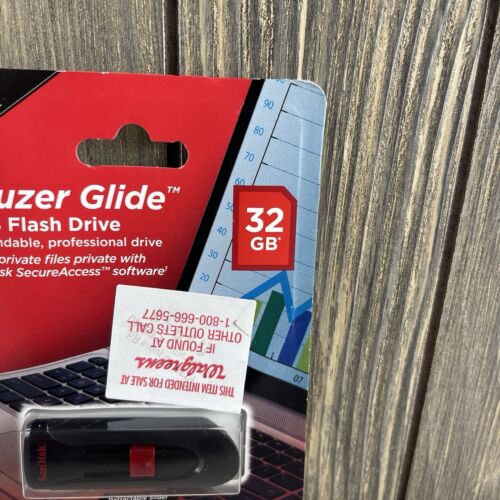 SanDisk Cruzer Glide USB 2.0 Flash Drive, 32GB New Sealed - Picture 4 of 14