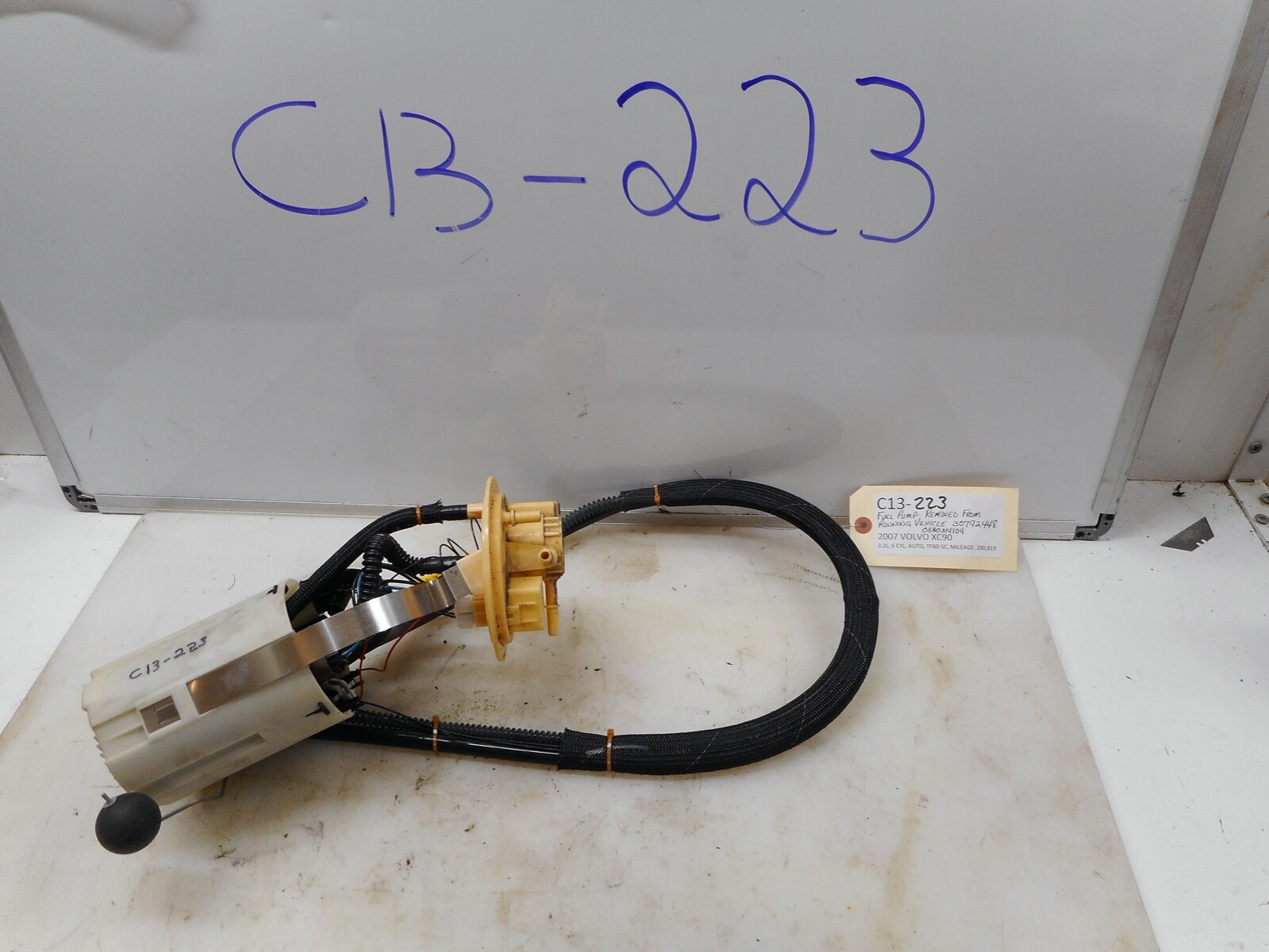 2007 VOLVO XC90 FUEL PUMP 30792448 0580314104 REMOVED FROM RUNNING