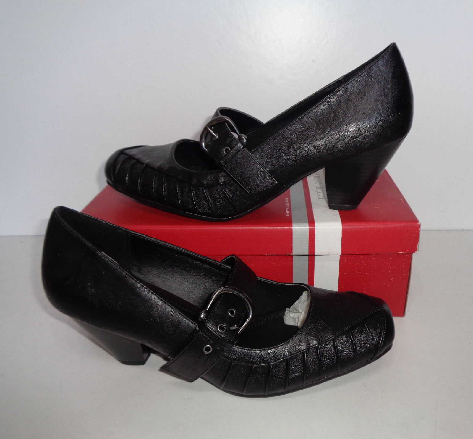MARCO TOZZI Ladies Womens Black Shoes Low Court Heels New RRP £50 UK Size 4 image 4