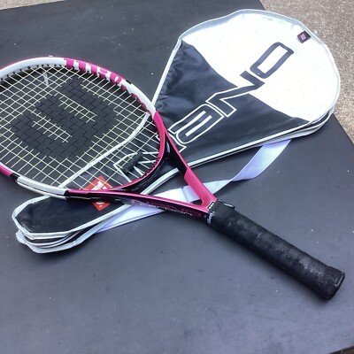 NCT Nano Carbon Technology テニスラケット WILSON Nano Carbon Volcanic Pink Adult Tennis Racquet With
