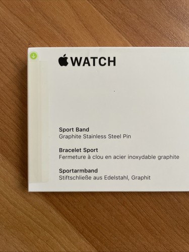 Oryginalny pasek sportowy Apple do zegarka Series 8 Midnight, jeden rozmiar (41mm) S/M ZAPIECZĘTOWANY - Zdjęcie 3 z 3